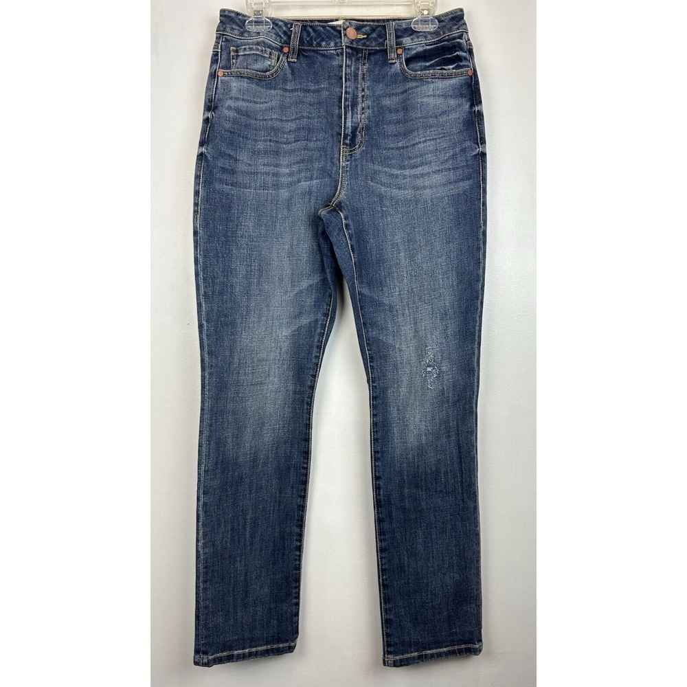 Cabi Jeans Women 8 Higher Straight Cotton Blend Stretch High Waisted